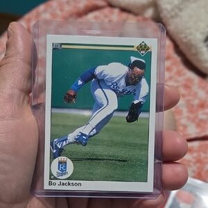 Bo Jackson Trading Card in Blue and White